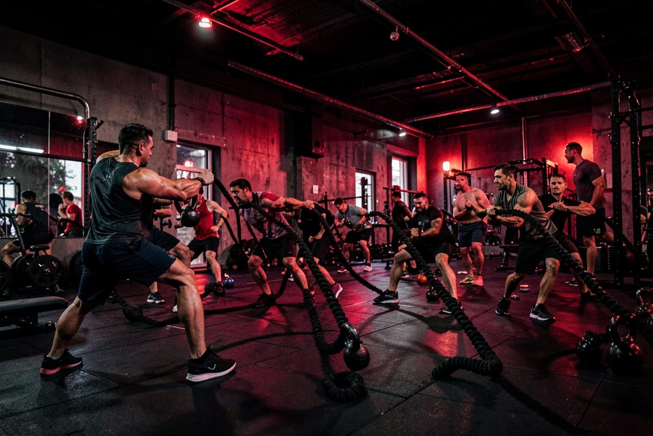 Functional training circuit at The Fitness Studio, Nanpura