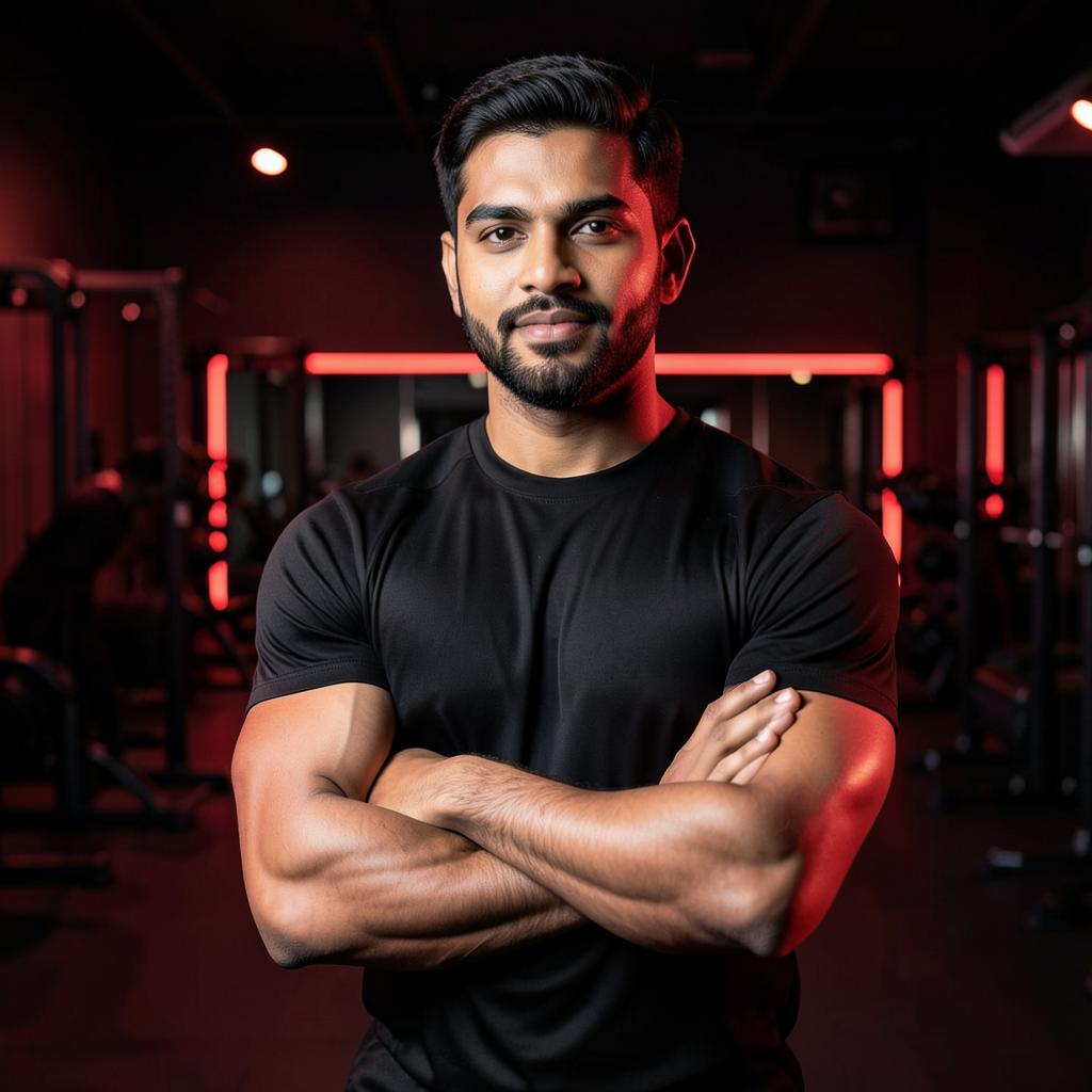 Head coach Irfan Shaikh on the gym floor